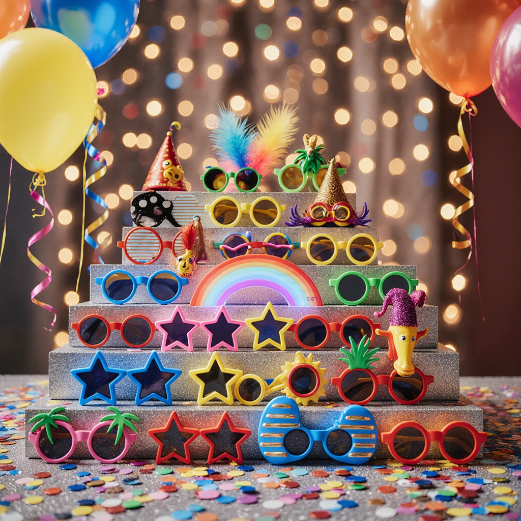 Очки для праздника и бумажного шоу